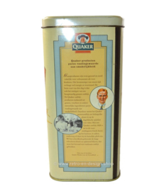 Vintage Blechdose für Quaker oatmeal