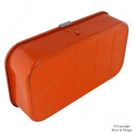 Vintage Orange Polish Box by Brabantia Designed by Patrice van Uden from the 1970s