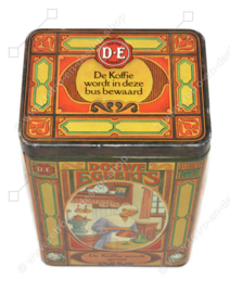 Friesische Kaffeedose von Douwe Egberts mit nostalgischen Bilder