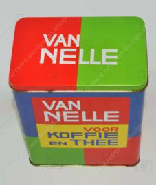 Van Nelle Dose für Kaffee und Tee mit dazugehöriger konischer Keramik Van Nelle Tasse