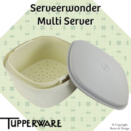 Tupperware “Serve Wonder” – Vaporera multifuncional vintage para verduras, arroz y pasta