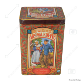 Vintage Douwe Egberts storage tin for Aroma Coffee, anno 1753