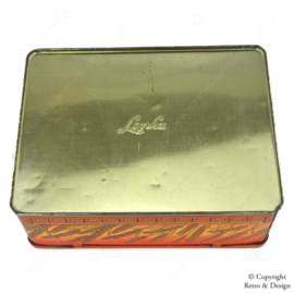 "Enchanting Lonka Storage Tin: A Vintage Symphony of Sweetness and Style"