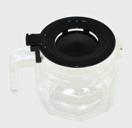 Octagonal glass coffee or teapot by Arcoroc France, Octime