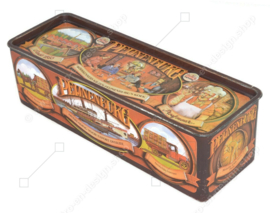 Rectangular vintage tin for gingerbread van Peijnenburg, anniversary edition