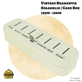 Hucha Vintage de Brabantia de los Años 50-60 – Color Crema, Completa con Llave