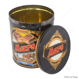 Caja de almacenamiento de lata vintage o lata de dulces para barras de chocolate Mars