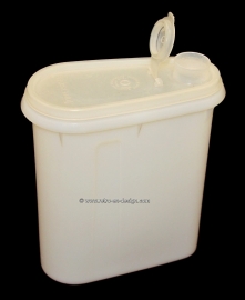 Vintage transparante Tupperware schenkkan of opslag container