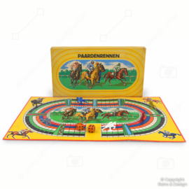 Vintage Paardenrennen bordspel – wedrenspel – ca. jaren 60-70