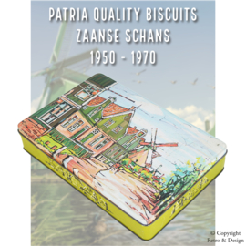 "Revive el pasado con esta lata de galletas vintage de Patria y la Zaanse Schans"