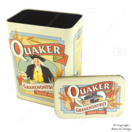 "Bringen Sie Nostalgie in Ihre Küche mit dieser Vintage Quaker-Dose aus dem Jahr 1990!"