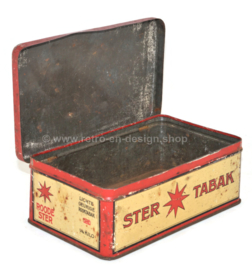 Caja de hojalata vintage para tabaco de Niemeijer “Roode-Ster Light Fragrant Smoking Tobacco”