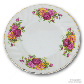 Vintage Myott “Rose Garden” Plates – England – Set of 5