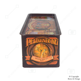 Découvrez le temps avec style : Authentique boîte de rangement vintage pour le pain d'épices Peijnenburg !