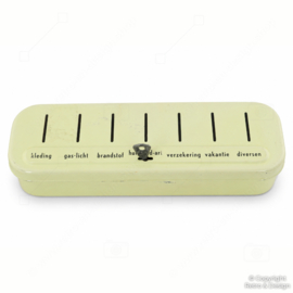 Caisse d’épargne ménagère vintage Brabantia – Années 1950–1960 – Avec clé