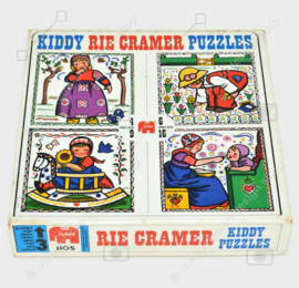 Vintage Puzzles von Rie Cramer, hergestellt von Jumbo, Kiddy Puzzles