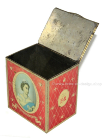 Vintage souvenir tin on the occasion of the coronation of Queen Elizabeth II in 1953
