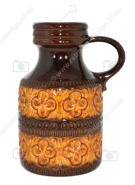 Vintage earthenware vase by Schreurich model 489-23 with "Foligno" decor