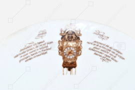 Set of six breakfast plates as an addition of the well-known Nutroma - Mitterteich Clock tableware