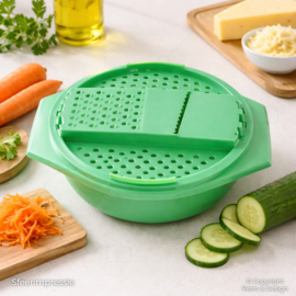 Tupperware Mandoline met Kom – Multifunctionele Groentesnijder & Rasp – Compleet