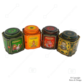 🌟 Set aus vier wunderschönen Vintage-Teeschachteln von Pickwick - ein zeitloser Schatz aus der Vergangenheit! 🌟
