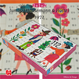 Vintage set 1+1=2 by Jumbo (Hausemann & Hötte) from 1972.