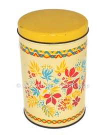 Vintage Keksdose mit stilisiertem Blumenmuster