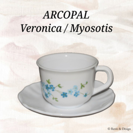 Arcopal Veronica, taza con platillo