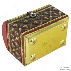 Encanto Atemporal: Cofre de Lata Vintage de los Años 1960 para Dulces y Joyería