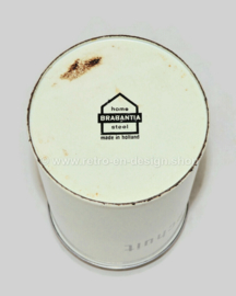 Brocante cream-white rusk tin Brabantia Home Steel