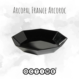 Soup plate by Arcoroc France, Octime black Ø 19,5 cm