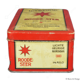 Vintage Tabakdose von Niemeijer “Roode-Ster Lichte Geurige Rooktabak”