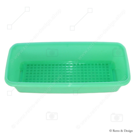 Vintage Tupperware groentendoos, brooddoos, bewaardoos in jadegroen