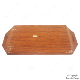 Plateau en Bois de Teck Vintage – Design Intemporel pour Charcuterie et Apéritifs