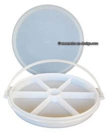 Tupperware "Susan" party tray with handle and lid