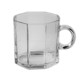 Glass coffee cup by Arcoroc France, Luminarc Octime Clear