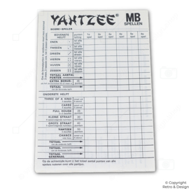 Triple Yahtzee (1978) – Vintage Dobbelspel van Milton Bradley