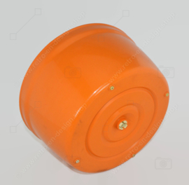Orangefarbene Salatschleuder oder Salatschüssel aus Kunststoff von Moulinex