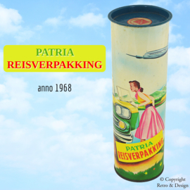 Le Goût de la Nostalgie : Boîte de Voyage Patria Biscuits 1968 – Une Œuvre Intemporelle de Style et de Saveur !