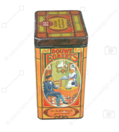 Friesische Kaffeedose von Douwe Egberts mit nostalgischen Motiven