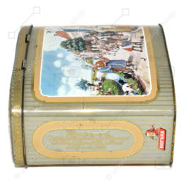 Vintage Hofnar Cigars tin with illustration of the storytelling picture "Aap-Noot-Mies" by Cornelis Jetses