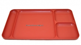 Klassiker Tupperware Tablett, Speisetablett, tray in rot