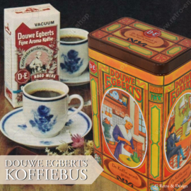 "Breng een vleugje nostalgie in uw keuken met de Friesche Koffiebus van Douwe Egberts!"