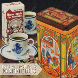 "Bringen Sie einen Hauch von Nostalgie in Ihre Küche mit dem friesischen Kaffeekanister von Douwe Egberts!"