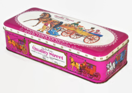 Vintage langwerpig blik met scharnierend deksel van Mackintosh's Quality Street