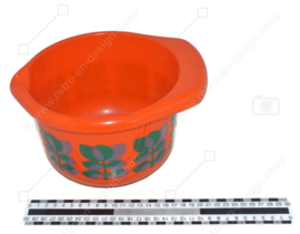 Vintage EMSA hard plastic mixing bowl with "Bologna" pattern