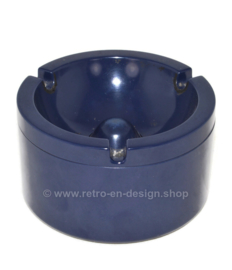 Retro dark blue melamine ashtray from Rösti Mepal