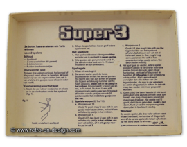 Vintage Super3, boter, kaas en eieren van MB spellen 1978