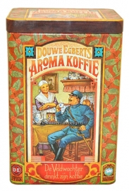Vintage Douwe Egberts bewaarbus voor aroma koffie