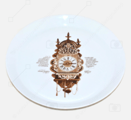 Cake plate, pastry plate/dish from the Nutroma Clock tableware made by Mitterteich Porzellan